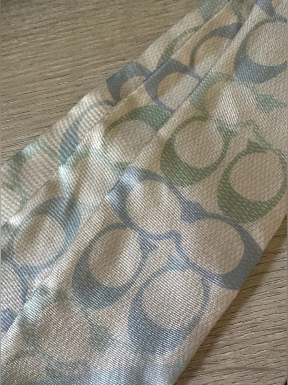 Coach Signature Silk Skinny Scarf